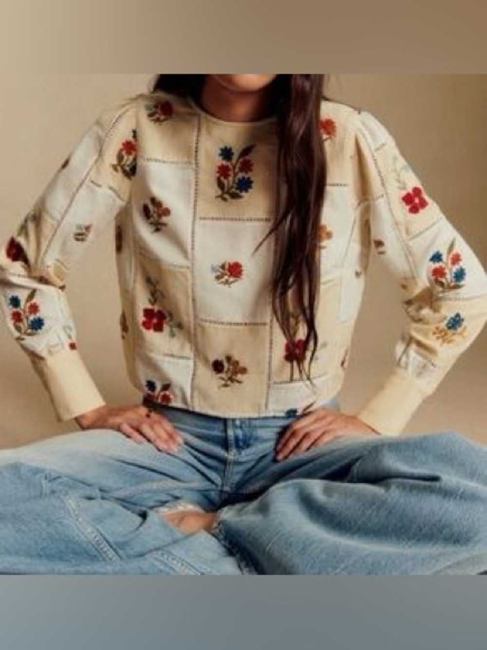 Sezane x Baziszt Flaminette Blouse 34